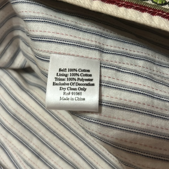 Johnny Was Biya Embroidered Green and Red Women's Coat - Picture 7 of 10